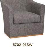 Swivel Chair in Giles Stone 33" x 36" x 32"