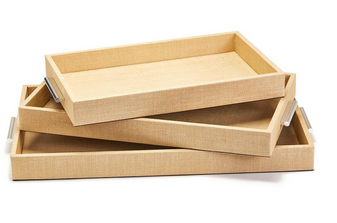 Terra Cane Gallery Tray Natural 17 3/4 W x 10 1/4 D x 2"H
