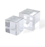 Large Cube Riser/Sculpture - Crystal 5"x5"x5"