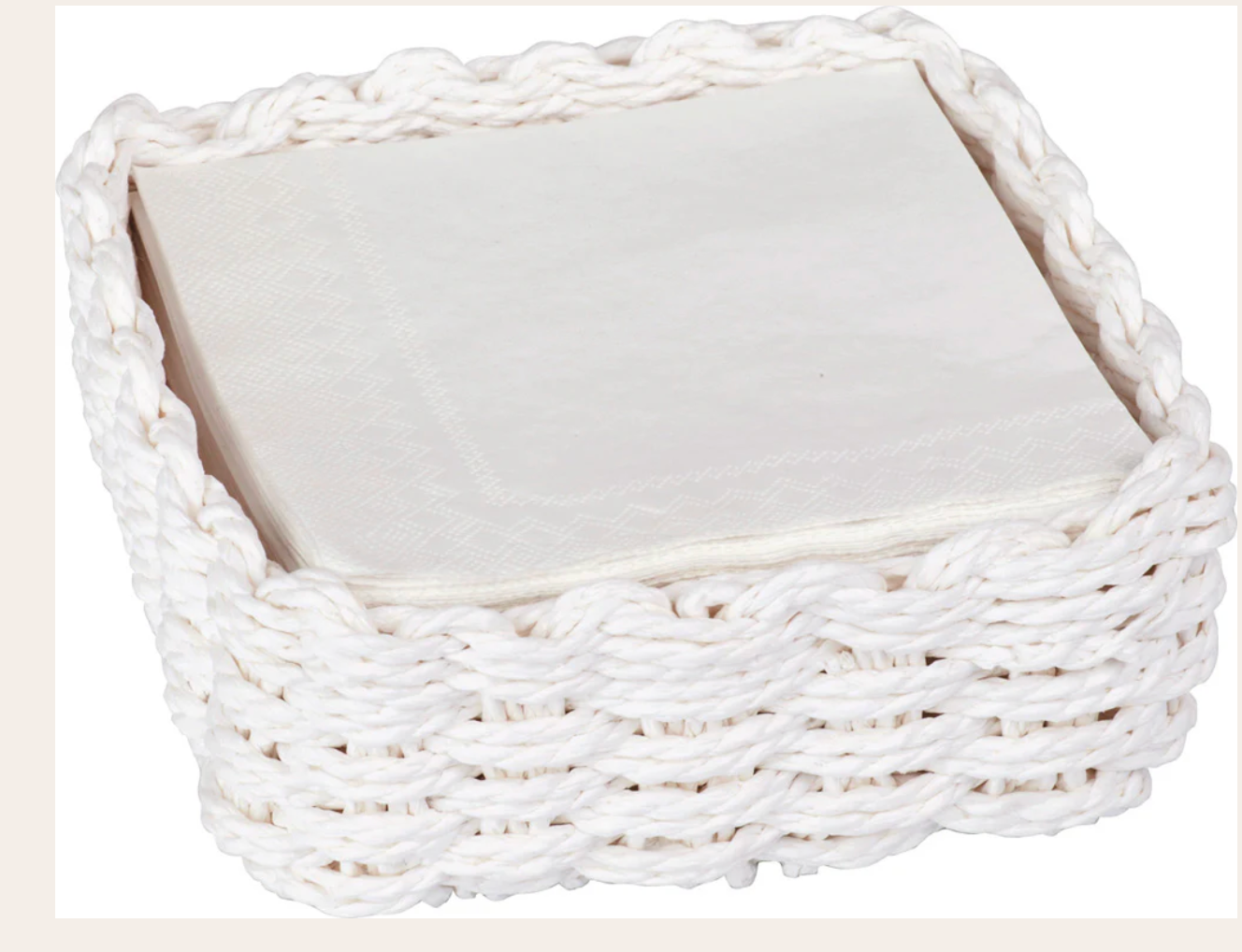 CADDY/COCKTAIL white Paper Weave