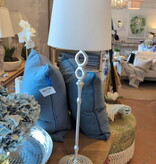 Bristol Table Lamp in Burnished Silver Leaf31H x 10W