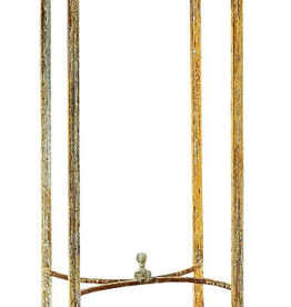 Charleston Pedestal 36"Hx16"SQ in  Oyster White Carrera Marble
