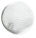6" Sphere Clear Twirled