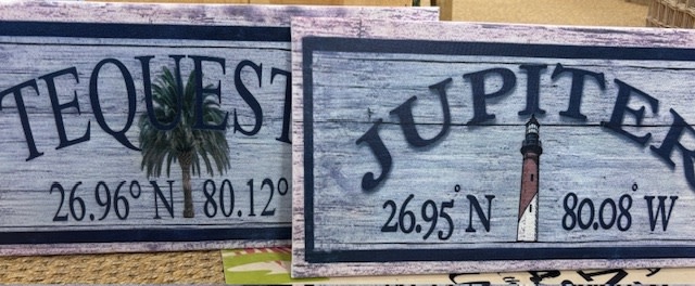Latitude Longitude Signs
