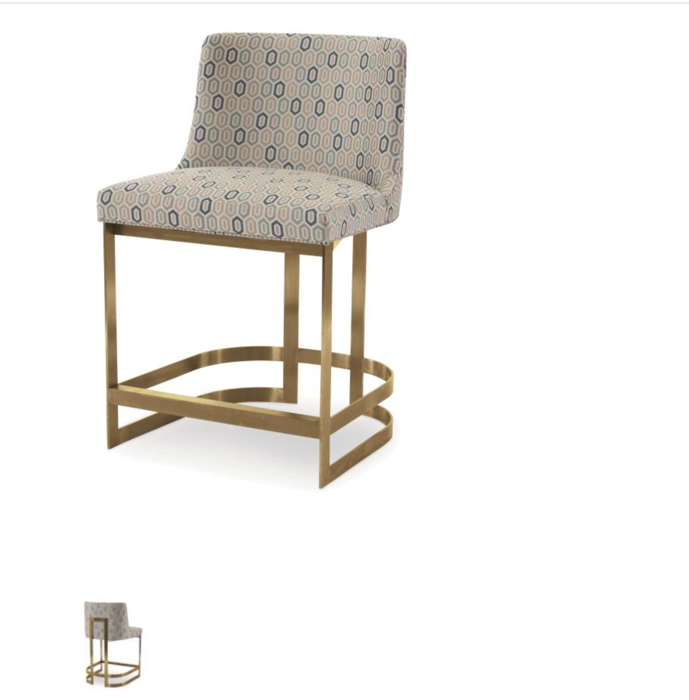 Copenhagen Brass Counter Stool