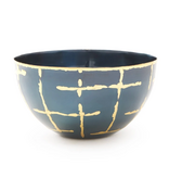 Loom Small Bowl/Anthracite and Brass / 6W x 6D x 3.5H