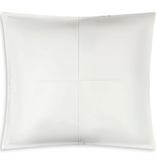 Cloud9 Design Luxury White faux leather patchwork cushion - 22x22