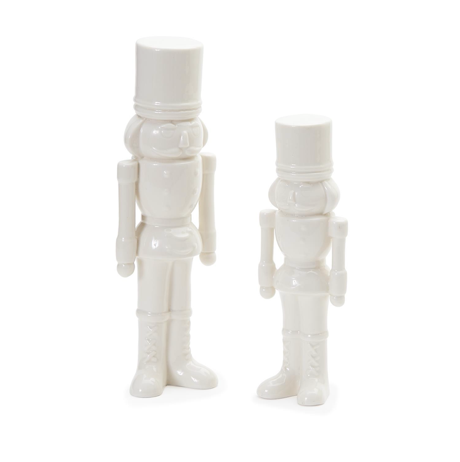 Set of 2 Decorative Nutcrackers - Porcelain