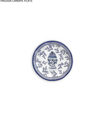 Q Home Design Pagoda Canapé Plate 5.5"