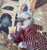 Unframed Art signed by Serge Monkey Bar 20x16