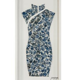 Peng Hony Yan's Porcelain Lady 23"W X 47"H X 2"D