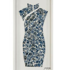 Peng Hony Yan's Porcelain Lady 23"W X 47"H X 2"D