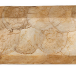 Capiz Shell Tray with Abalone Shell - Gold