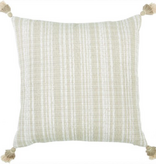 Phoenix Oyster with Neutral Tiered Tassel - 24 x 24