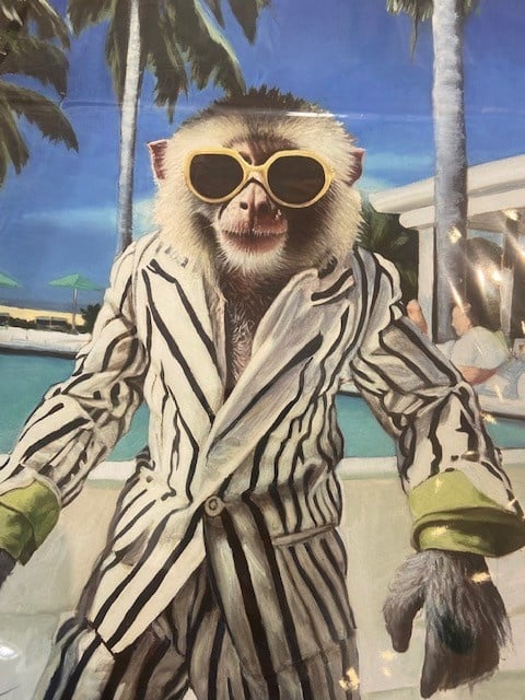 Unframed Art by Serge The Human Monkey 9x12