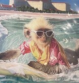 Unframed Art signed by Serge Beach Breaker 9x12