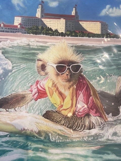 Unframed Art signed by Serge Beach Breaker 9x12