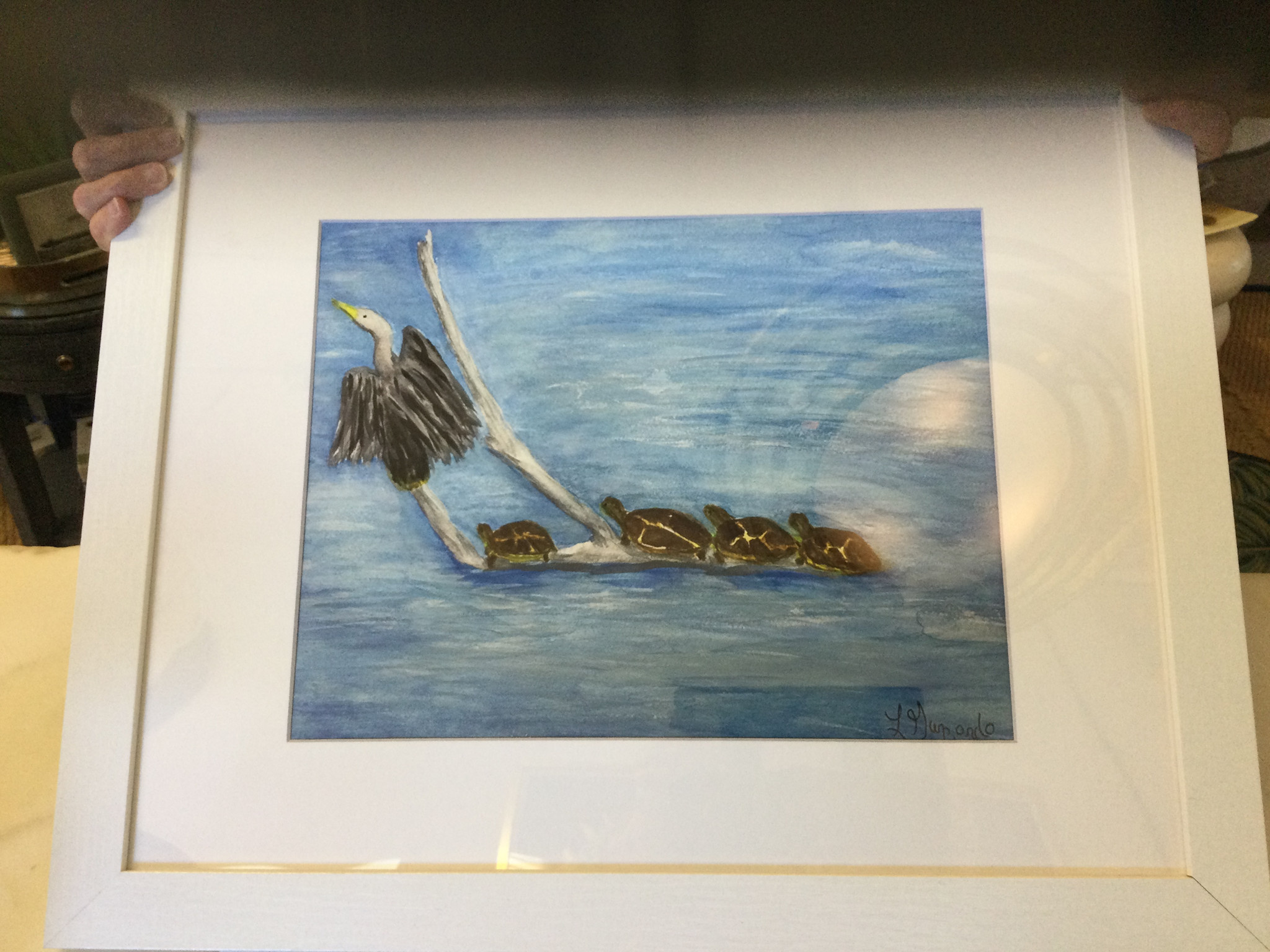 Four Turtles and Ahinga 22" x 18"