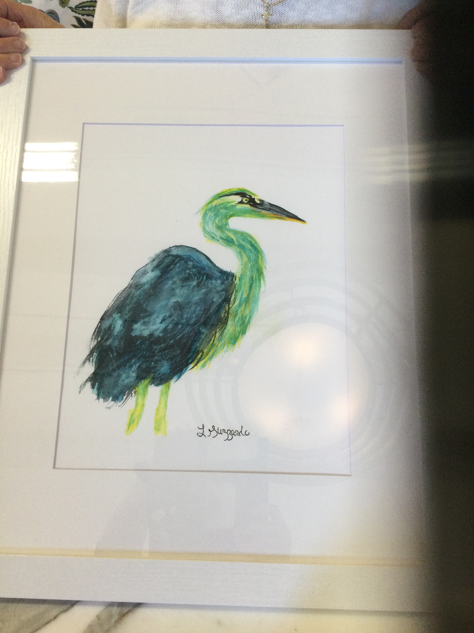 Great Blue Heron 18" x 22"