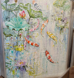 Vertical Koi  II  - 40.5 W  x 53"H