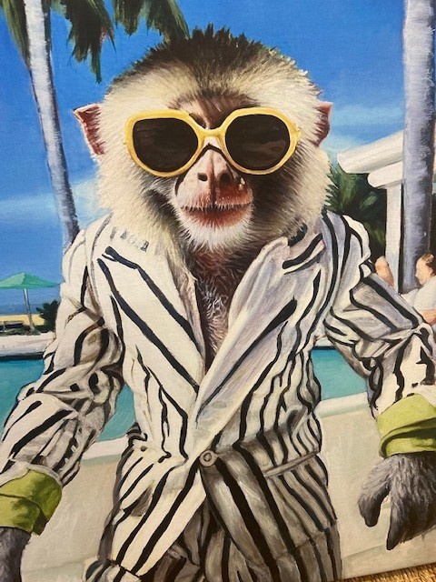 The Human Monkey Canvas 20 x 20