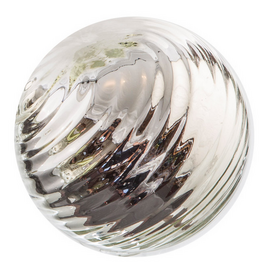 4.5" Sphere Silver Twirled