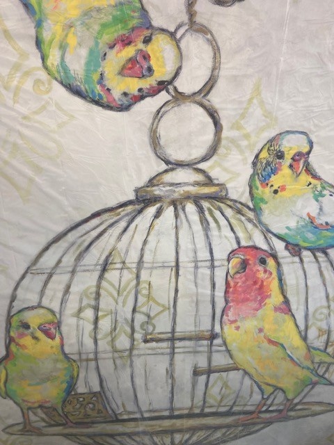 Round Bird Cage Giclee 55 x 66.25