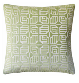 Labyrinth (Sage) / Coton velvet 14x20