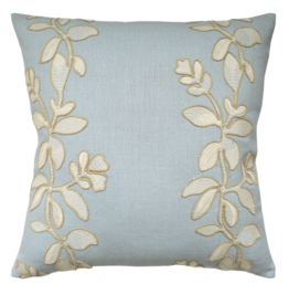 Ginger Flower (Celeste) /Embroidered Linen 14x20