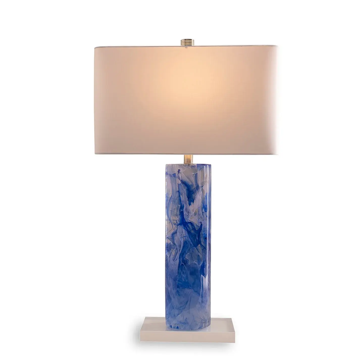 Oceanic Blue Lamp 32"H X 19"W X 11"D
