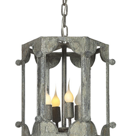 Wilmington Pendant 14"H x 12"W x 12"D in Oyster White