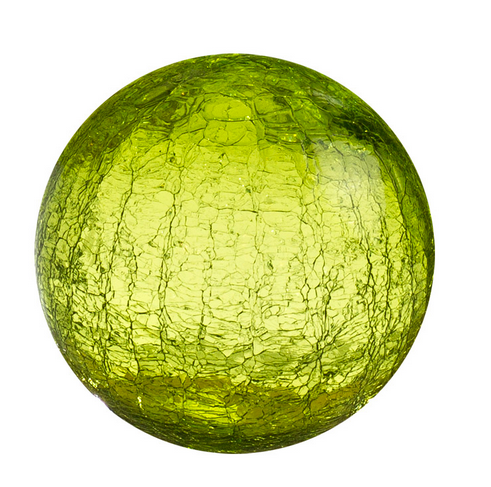 4.5" Sphere Lime Crackle