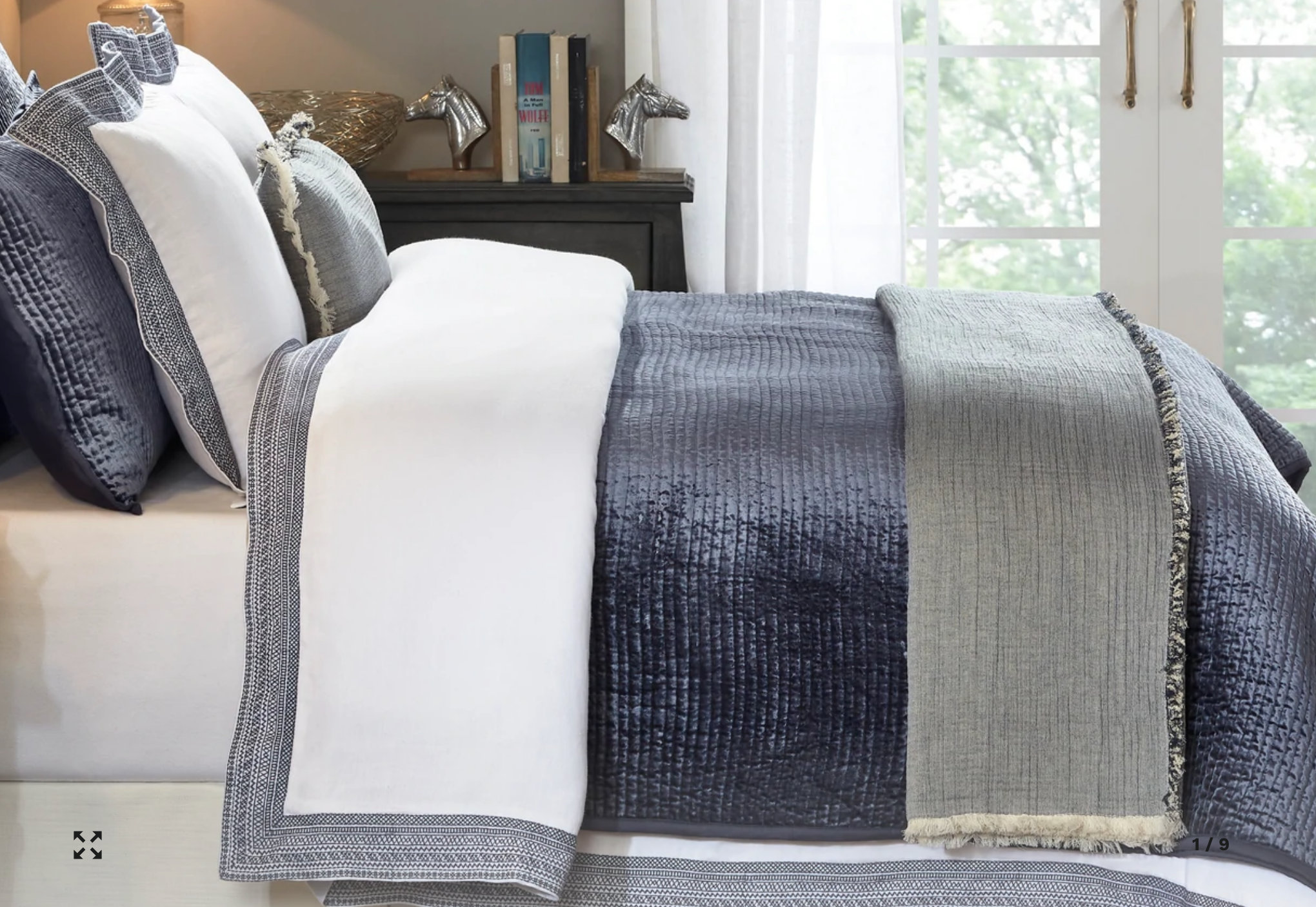 Queen Duvet Parker Navy