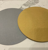 Bold Decor Dubai Reversible Circle Placemat - Victoria Gold/Victoria Silver