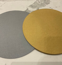 Bold Decor Dubai Reversible Circle Placemat - Victoria Gold/Victoria Silver