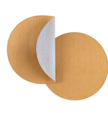 Bold Decor Dubai Reversible Circle Placemat - Victoria Gold/Victoria Silver