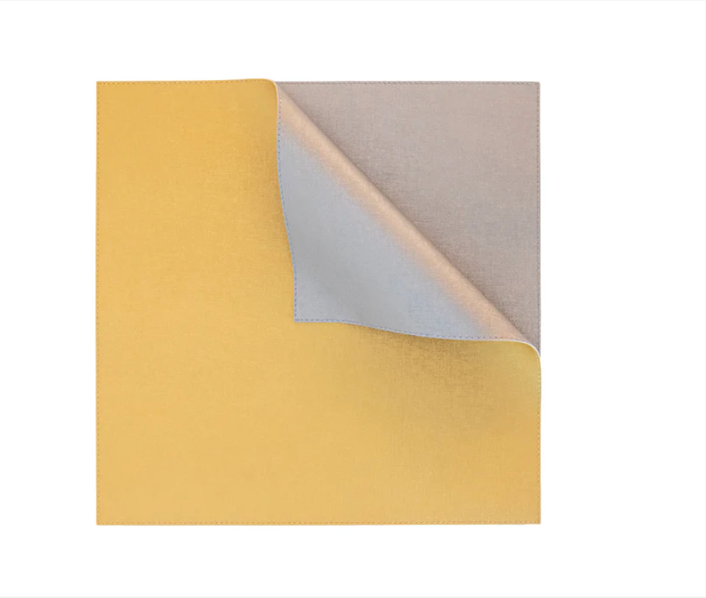 Bold Decor Dubai Reversible Circle Placemat - Victoria Gold/Victoria Silver