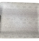Bold Decor Large Serving Tray with Metal Handles - Dragon Beige