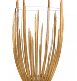 Hand-Finished Gold Starstruck Vase 19''H X 11''D