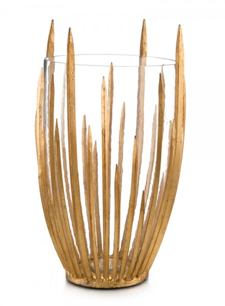 Hand-Finished Gold Starstruck Vase 19''H X 11''D