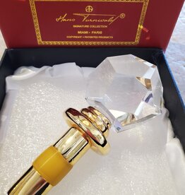 Crystal Bottle Topper in Gold