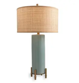 Boca Celadon Lamp 32"H X 18"Diameter