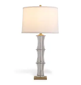Rivoli Crystal/brass Lamp 32"H x 16"D