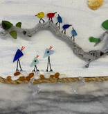Small Birds on a Branch 8.5"x5.5"
