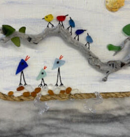 Small Birds on a Branch 8.5"x5.5"