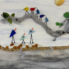 Small Birds on a Branch 8.5"x5.5"