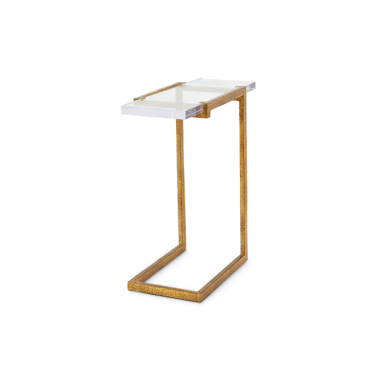 Hudson Accent Table/Gold Leaf 9.25"Wx20.5"Dx22,25"H