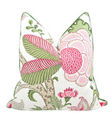Palm Beach Collection Arborvitae Pillow /Pink-Green 22"