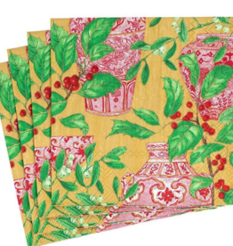 Holly and Porcelain Paper Cocktail Napkins