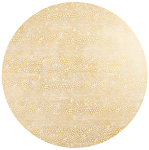 Pebble Gold Placemat Lacquer-Rd 15"